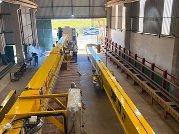 Duas pontes rolantes de 10 toneladas prontas na oficina MDV Service